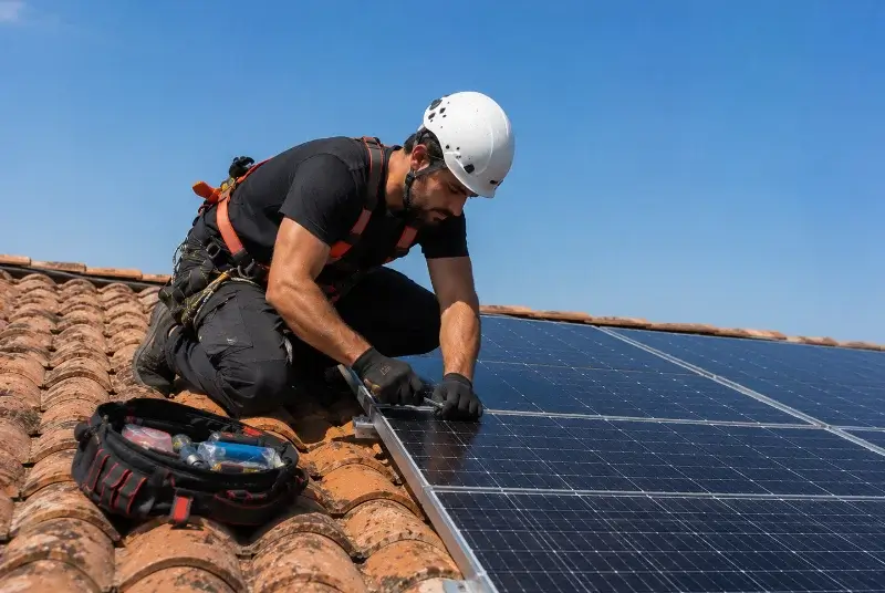 Maintenance et monitoring de panneaux solaires à Lanvénégen